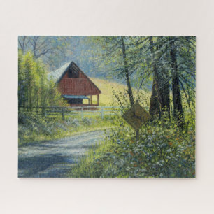 "Deer Crossing" Jigzaag Puzzle Legpuzzel