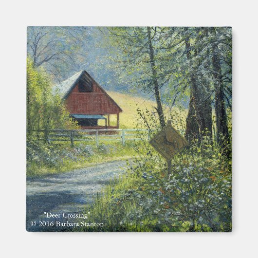 "Deer Crossing" Magneet (Voorkant)