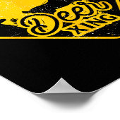 Deer Crossing Sign Christmas Xing Reindeer Funny M Poster (Hoek)