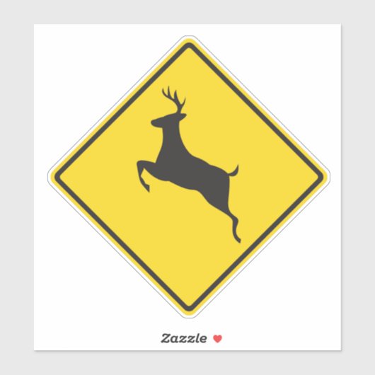 Deer Crossing Sticker (Vel)