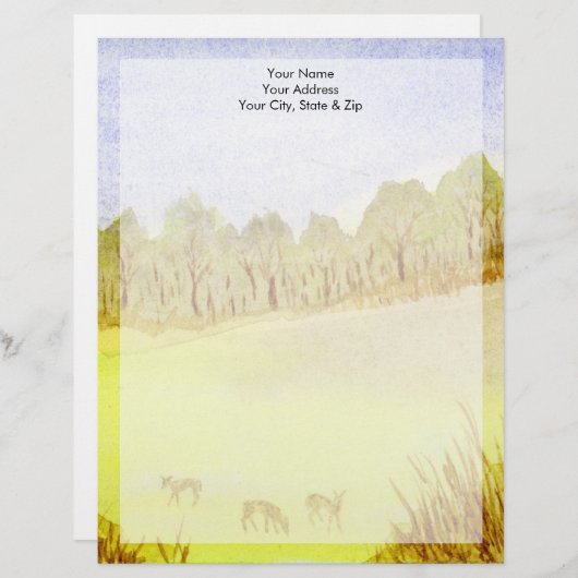 Deer Custom Briefhoofd (Voorkant / Achterkant)