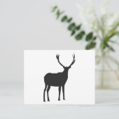 Deer Cute Antlers Briefkaart (Staand voorkant)