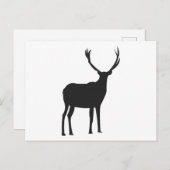 Deer Cute Antlers Briefkaart (Voorkant / Achterkant)