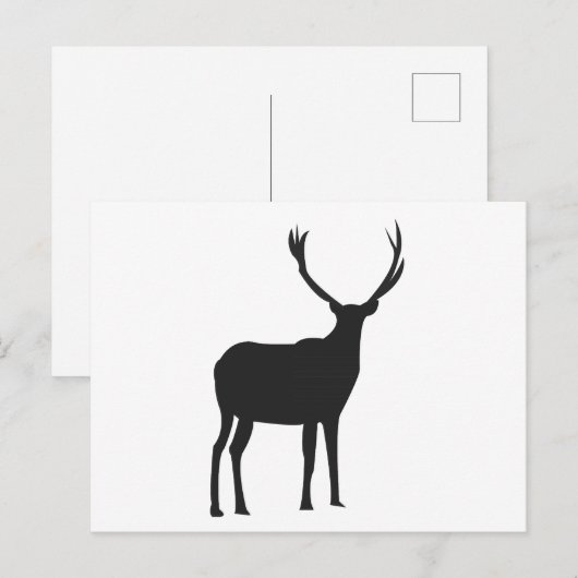 Deer Cute Antlers Briefkaart (Voorkant / Achterkant)