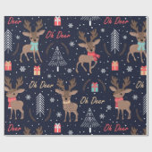 Deer Cuties (grote schaal) Cadeaupapier (Vlak)