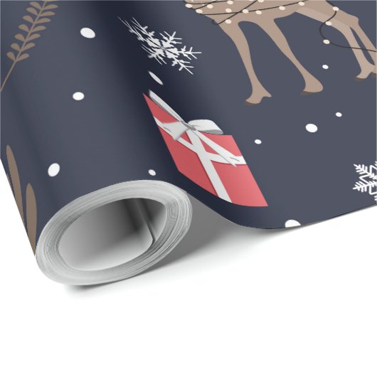 Deer Cuties (grote schaal) Cadeaupapier (Rol Hoek)