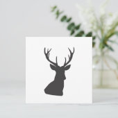 Deer Deer Silhouette Animal Wild Postca (Staand voorkant)
