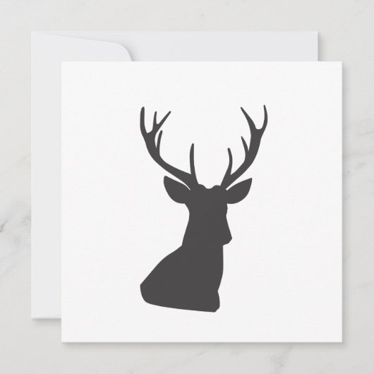 Deer Deer Silhouette Animal Wild Postca (Voorkant)