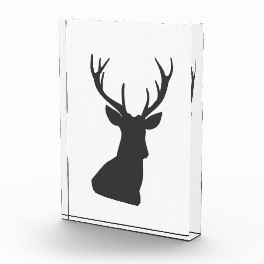 Deer Deer Silhouette Animal Wild Postca Fotoblokken (Rechts)