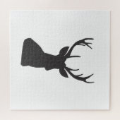 Deer Deer Silhouette Animal Wild Postca Legpuzzel (Horizontaal)
