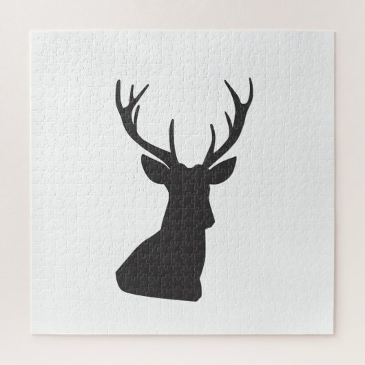 Deer Deer Silhouette Animal Wild Postca Legpuzzel (Verticaal)
