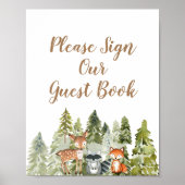 Deer dieravontuurCamper Gelieve onze gast te onder Poster (Voorkant)