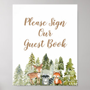 Deer dieravontuurCamper Gelieve onze gast te onder Poster