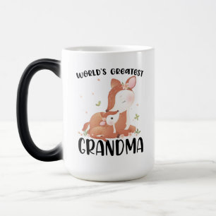 Deer Doe and Fawn World's Greatest Grandma Magische Mok