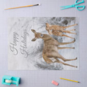 Deer Doe Fawn Waterverf Tissuepapier (Craft)