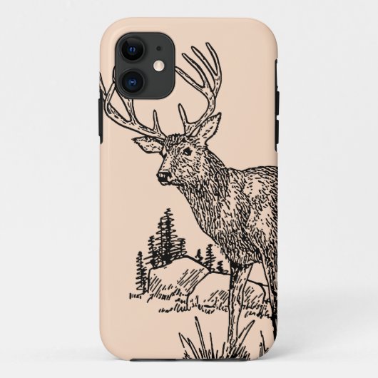 Deer Drawing iPhone 5 Hoesje (Achterkant)