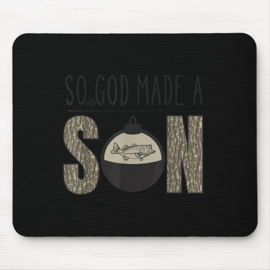 Deer Duck Fish Hunting Season Christian Son Kids B Muismat (Voorkant)