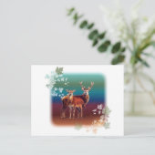 Deer Duo Briefkaart (Staand voorkant)