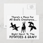 DEER, EENVOUDIG EN PHEASANT HUND BRIEFKAART (Voorkant / Achterkant)