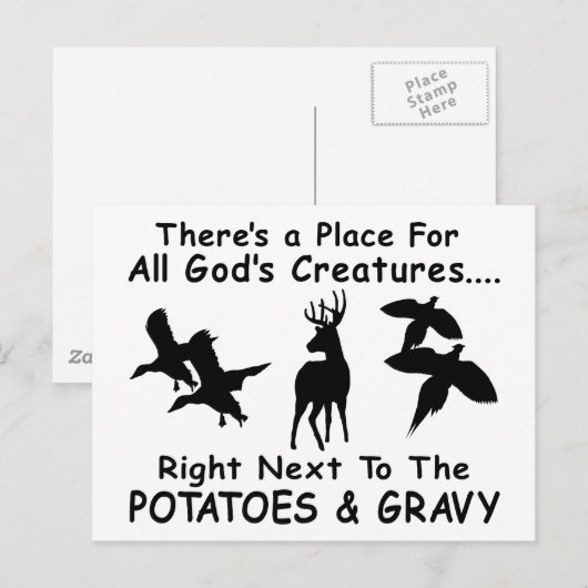 DEER, EENVOUDIG EN PHEASANT HUND BRIEFKAART (Voorkant / Achterkant)