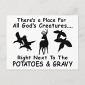 DEER, EENVOUDIG EN PHEASANT HUND BRIEFKAART (Voorkant)