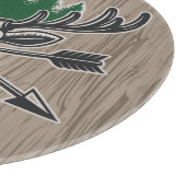 Deer Elk Hunter ADD-NAAM Bow Hunting Lodge Cabin  Snijplank (Hoek)