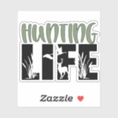 Deer Elk jacht buitenshuis Die Cut Sticker Decal (Vel)