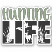 Deer Elk jacht buitenshuis Die Cut Sticker Decal (Voorkant)