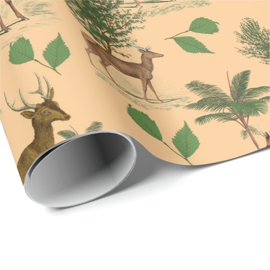  deer en bomen cadeaupapier (Rol Hoek)