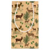 deer en bomen klein cadeauzakje (Voorkant)