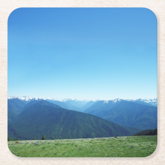 Deer en de Olympische Spelen Kartonnen Onderzetters (Voorkant)