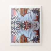 Deer en eekhoorns  kunst legpuzzel (Verticaal)