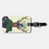 Deer en Fascinator 2 Bagagelabel (Voorkant horizontaal)