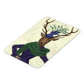 Deer en Fascinator 2 Magneet (Linkerzijde)