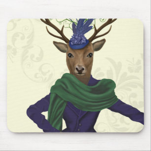 Deer en Fascinator 2 Muismat