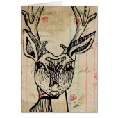Deer en  Floral Ledger Paper All Occasions (Voorkant)