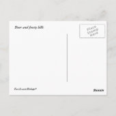 Deer en Frosty Hills Briefkaart (Achterkant)