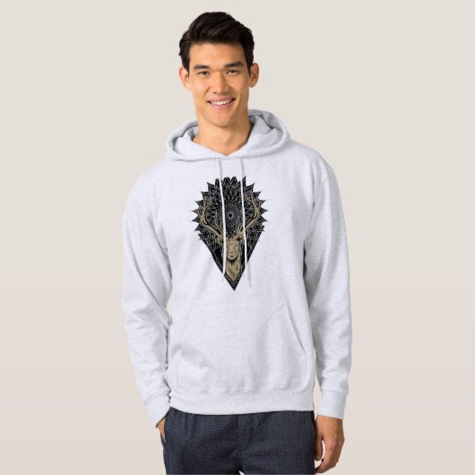 Deer en Mandala Hoodie (Voorkant volledig)