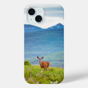 Deer en Mountains iPhone 15 Case