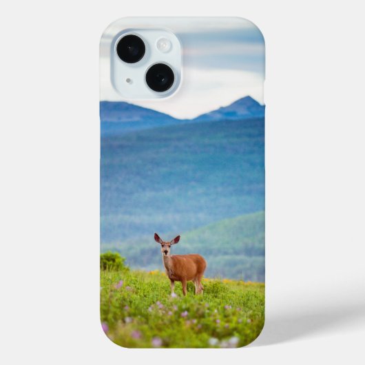 Deer en Mountains Case-Mate iPhone Case (Achterkant)