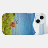 Deer en Mountains Case-Mate iPhone Case (Achterkant (horizontaal))