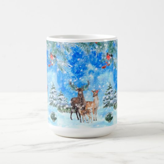 Deer en Robin Winter Wonderland Koffiemok (Center)