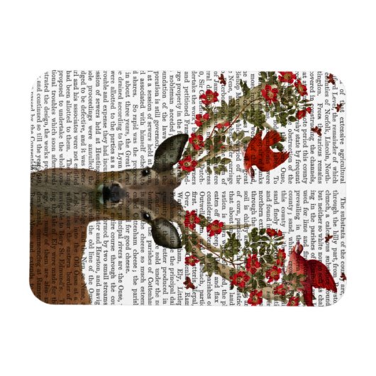 Deer en Tortelduifjes 2 Magneet (Horizontaal)