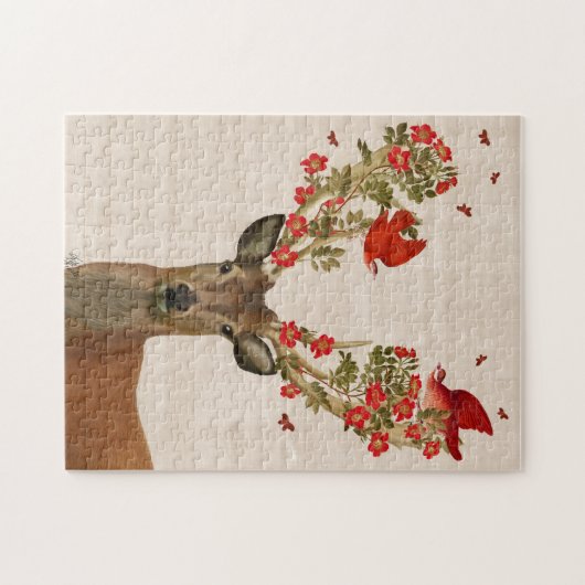 Deer en Tortelduifjes Legpuzzel (Horizontaal)