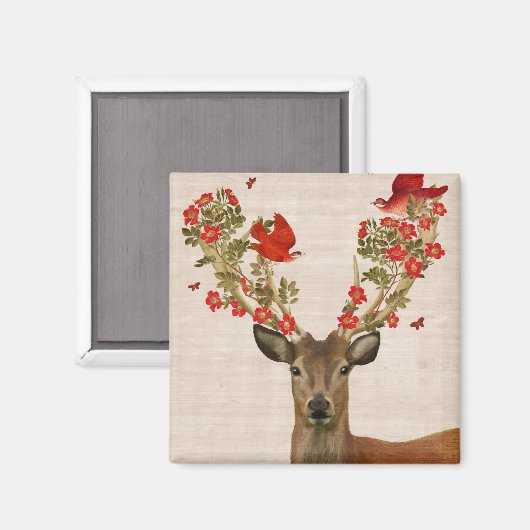 Deer en Tortelduifjes Magneet (Voorkant / Achterkant)