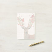 Deer en Tortelduifjes Post-it® Notes (Op bureau)