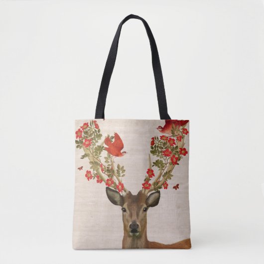 Deer en Tortelduifjes Tote Bag (Voorkant)