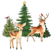 Deer en Trees T-shirt