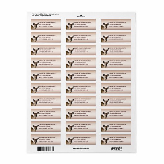 Deer Etiket (Full Sheet)