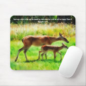 Deer Faith Bible Verse Proverbs Mouse Pad Muismat (Met muis)